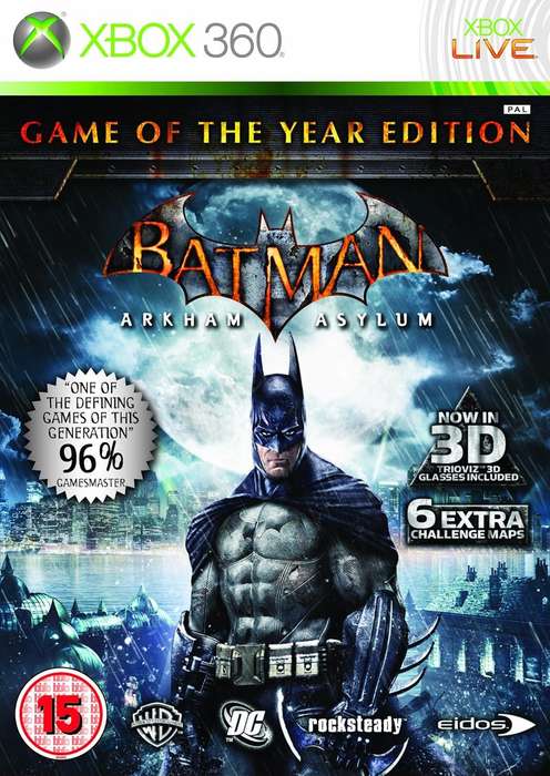 Xbox 360 Batman Arkham Asylum Game Of The Year Edition / Original Product