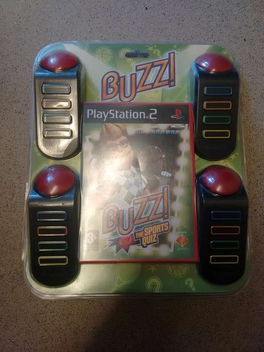PS2 Buzz The Sports Quiz Game With Buzzers Bundle / Brand New (Sealed)