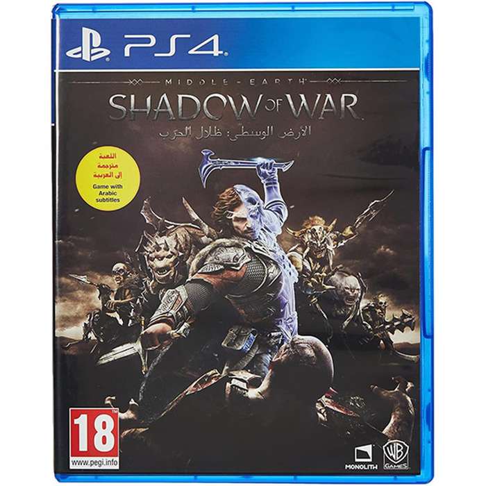 PS4 Middle-Earth Shadow Of War English-Arabic Box