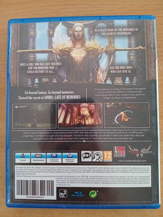 Anima Gate of Memories - Ps4