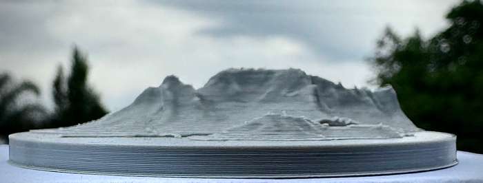 2024 NATURE SERIES 1oz SILVER 999.9 COLORIZED *TABLE MOUNTAIN CPT MINT MARK & 3D FIGURINE
