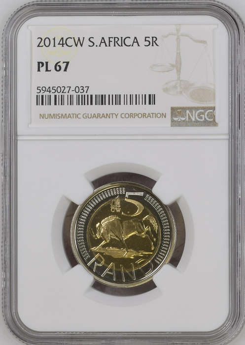 2014 RSA OOM PAUL R5 - PL67 - NGC GRADED - 499 MINTED