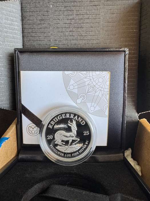 2025 Krugerrand Privy Mint Mark DURBAN 1oz Fine Silver Proof - Sealed in SAMINT Box & COA