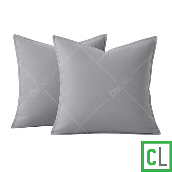 6-Piece Queen Duvet Cover Bedding Set  Grey Microfiber with Fitted Sheet & Pillowcases