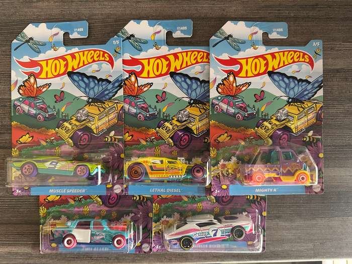 2025 Hot Wheels Spring Collection Complete Set (5 Cars)
