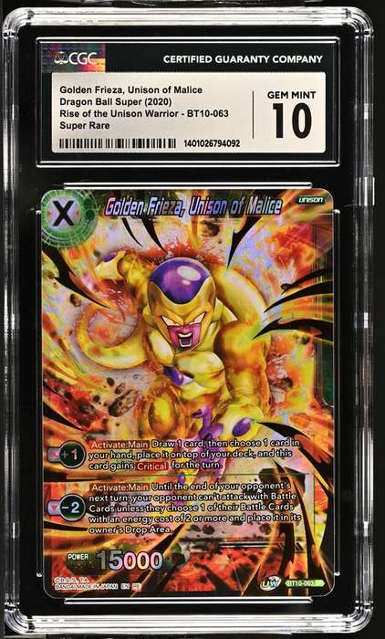 Dragon Ball Super - Golden Frieza, Unison of Malice (BT10-063) - Graded - CGC 10