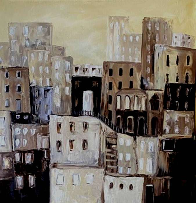 A Place to Live, oil painting