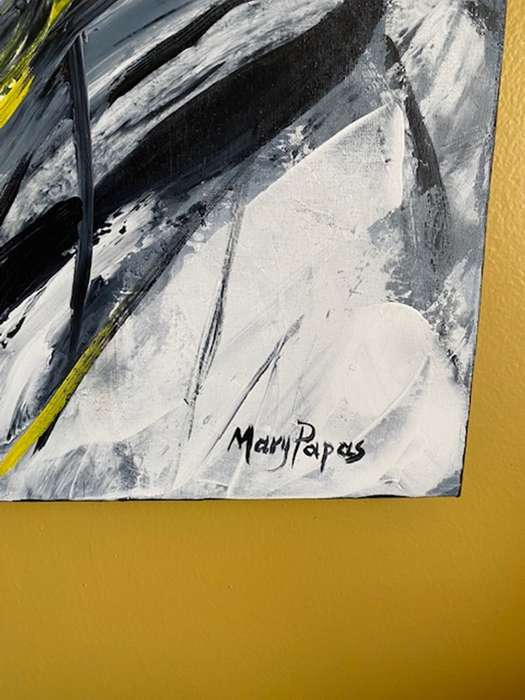 Arum Lilies, acrylic painting