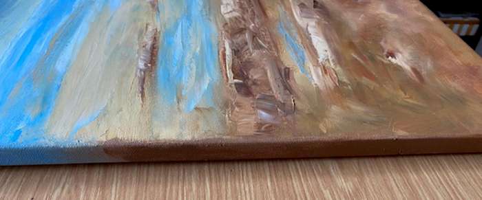 A Calm Day By the Sea, Oil Painting, special