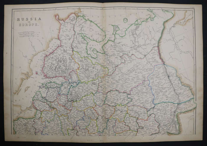 1859 Russia In Europe 2 Map Pair by Edward Weller