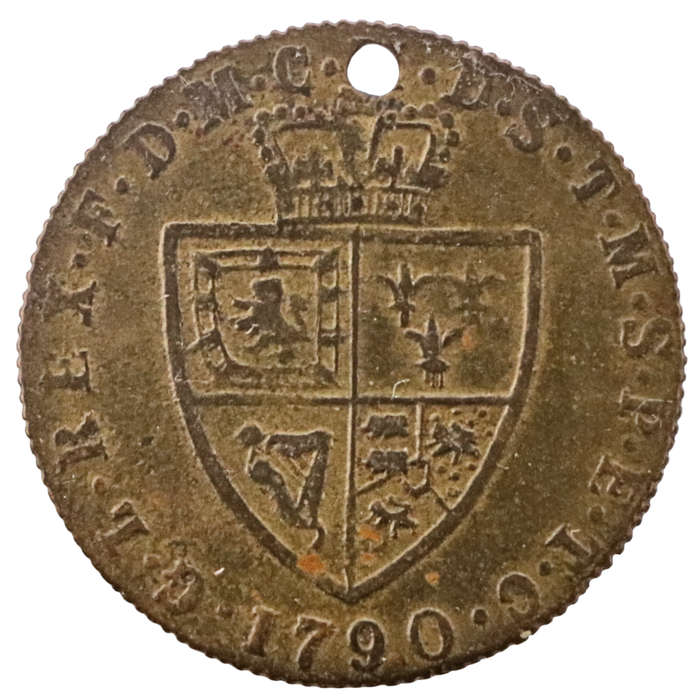 1790 United Kingdom Spade Guinea Gaming Token - George III