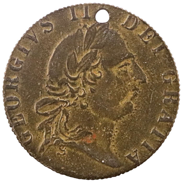 1790 United Kingdom Spade Guinea Gaming Token - George III