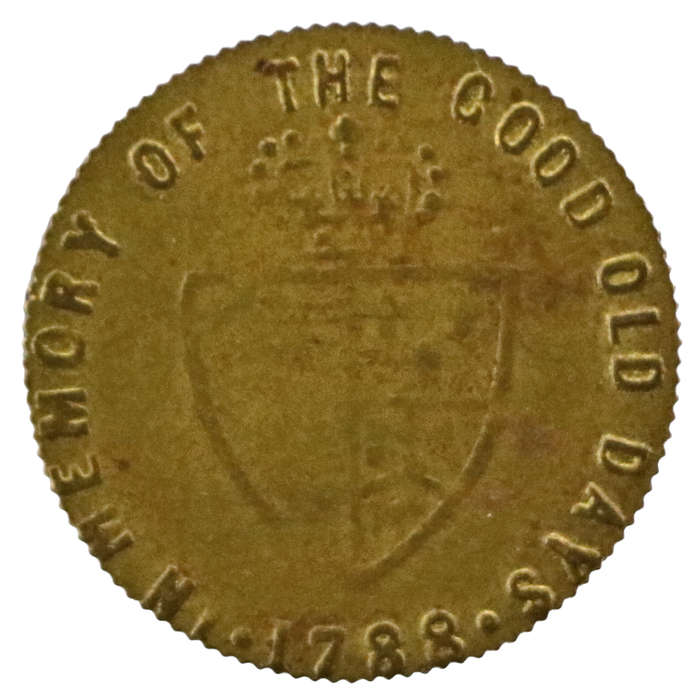 1788 United Kingdom, Spade Half Guinea Gaming Token - George III In memory of the good old days