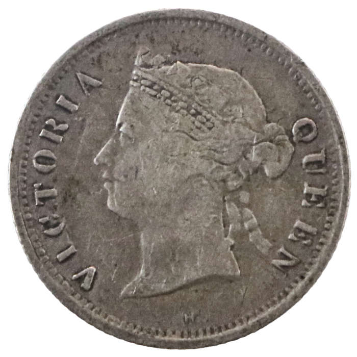 1877-H Mauritius .800 Silver 10 Cent KM#10, 250k Minted
