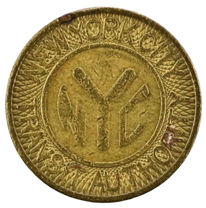 1980 United States, New York City Transit Token, 1 Fare