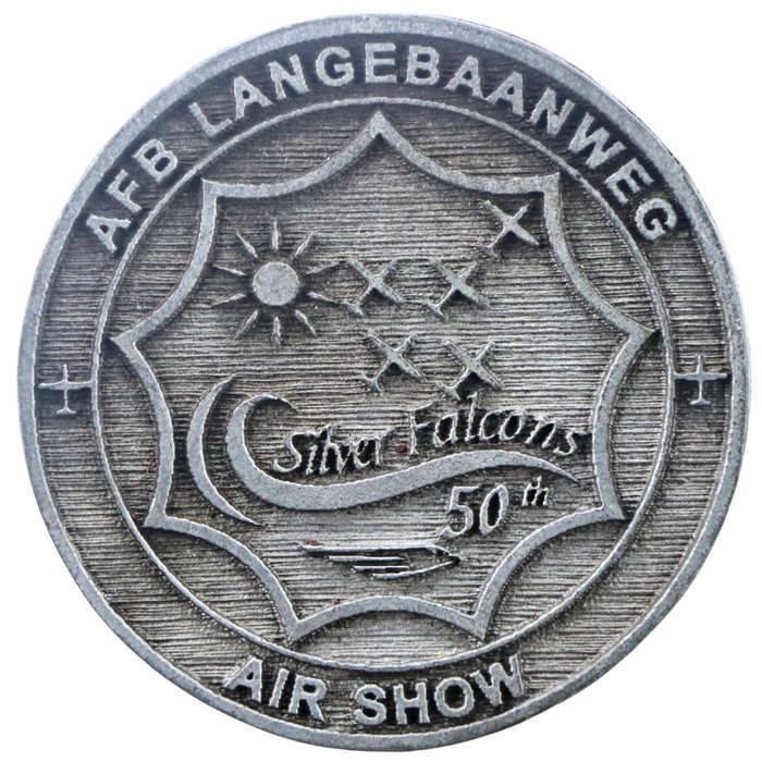 2017 Silver Falcons 50th Anniversary Air Show AFB Langebaanweg Key Ring 39mm