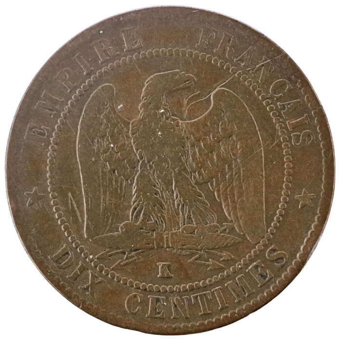 1856-W Lille France 10 Centimes
