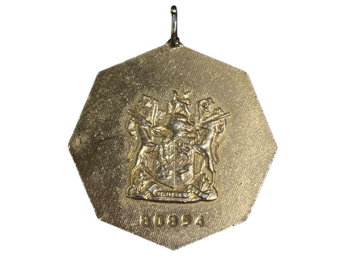 1974 Full Size Type 2 Pro Patria #80854 South African Défense Force Medal (without Ribbon/Suspender)