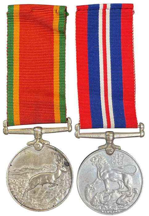 WW2 Medal pair Issued to R Papenfus