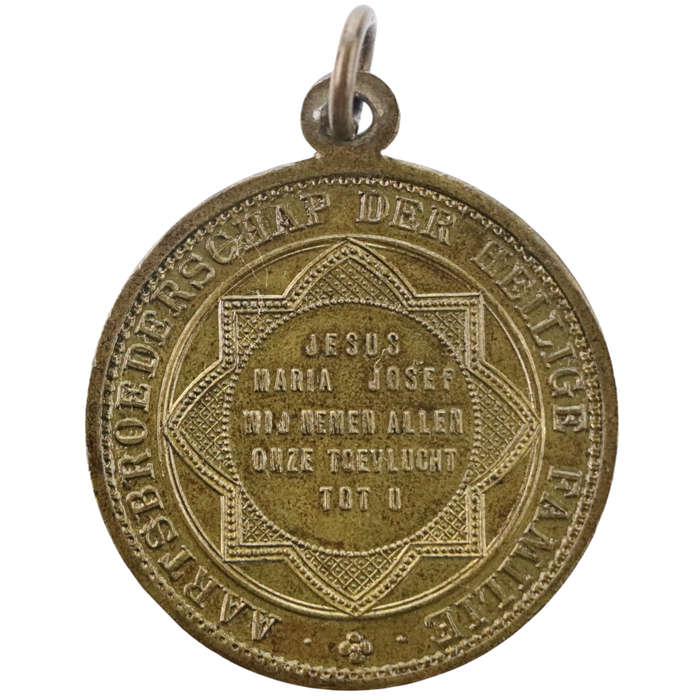 ND High Relief Dutch Religious Archconfraternity of The Holy Family  Medallion 32mm 14,8g