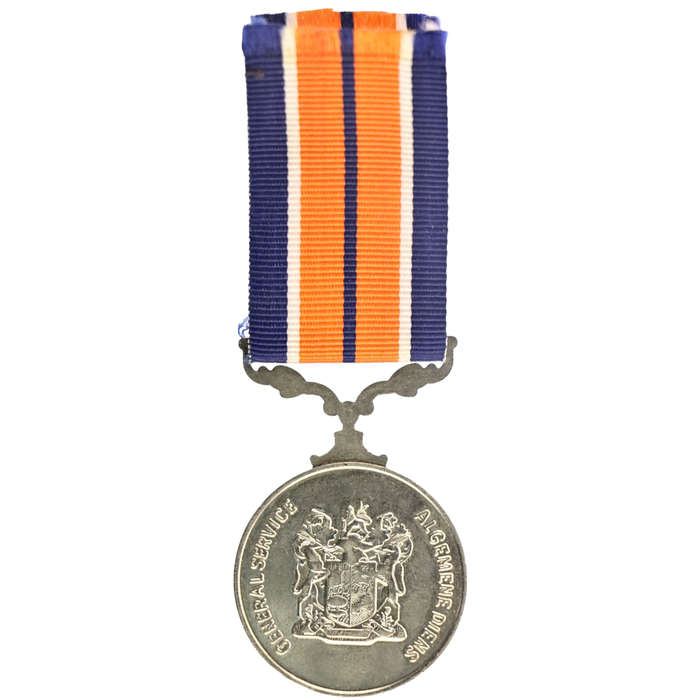 South Africa Full Size General Service Medal with Ribbon, #225602 (on Rim) 38mm