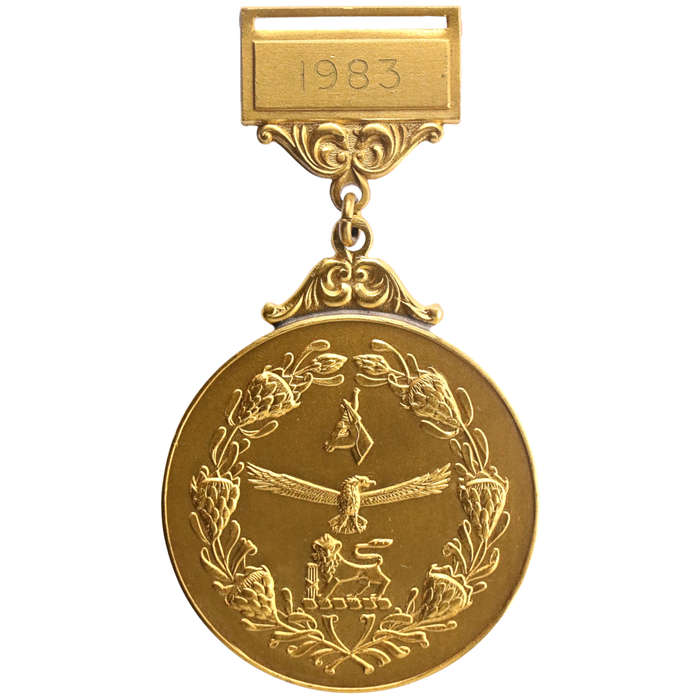 1983 South African Defence Force Sporting Medal for Basketball Awarded to D. Halett, 51mm