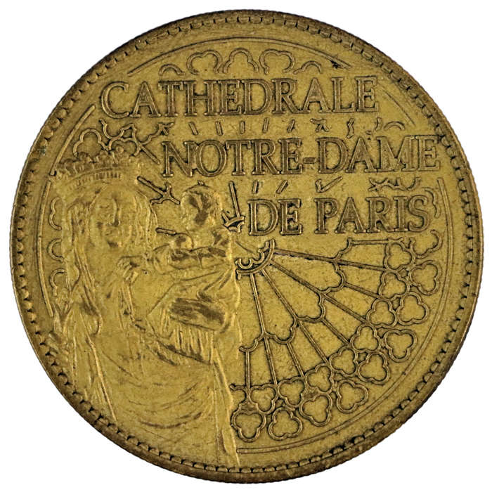 2015 France Paris Notre Dame Cathedrale 34mm 15g Souvenir Medallion