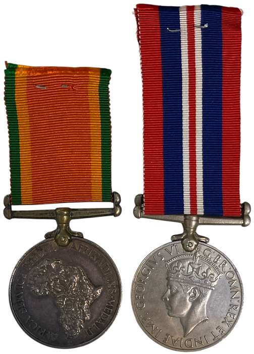 Pair of Medals awarded to J R Scott #119788, with Certificates and photos and Documents