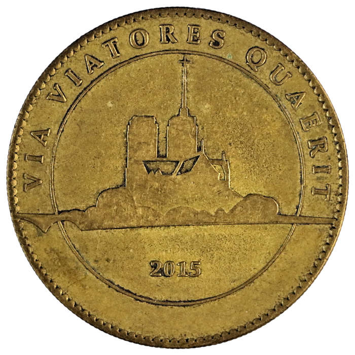 2015 France Paris Notre Dame Cathedrale 34mm 15g Souvenir Medallion