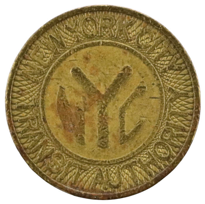 1980 United States, New York City Transit Token, 1 Fare