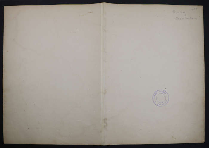 1859 Prussia And Mecklenburg Map by Edward Weller