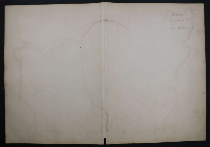 1859 Persia, Afghanistan And Beloochistan Map by Edward Weller- Has a slight tear in the bottom midd