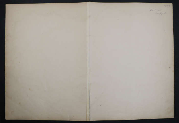 1859 The Austrian Empire Map by Edward Weller- Has a tear in the bottom middle