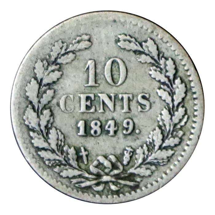 1849 Netherlands 10 Cent