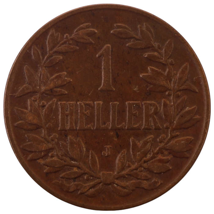 1907-J German East Africa 1 Heller KM#7