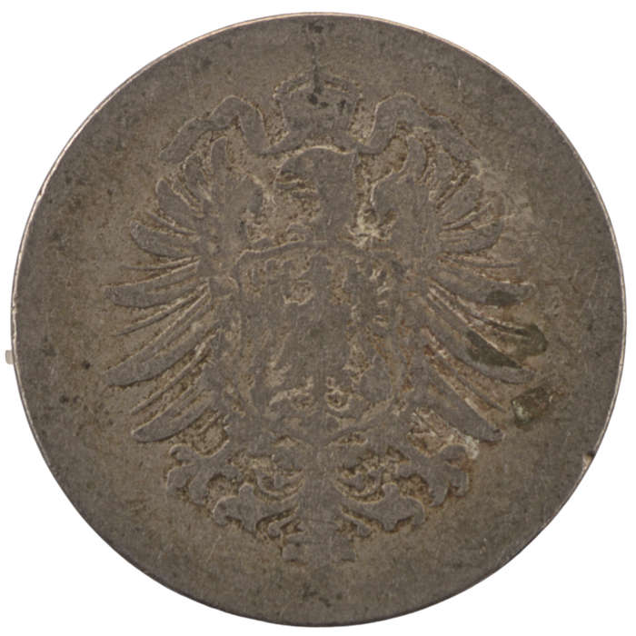 1875 German 10 Pfennig type 1 - large shield KM#4