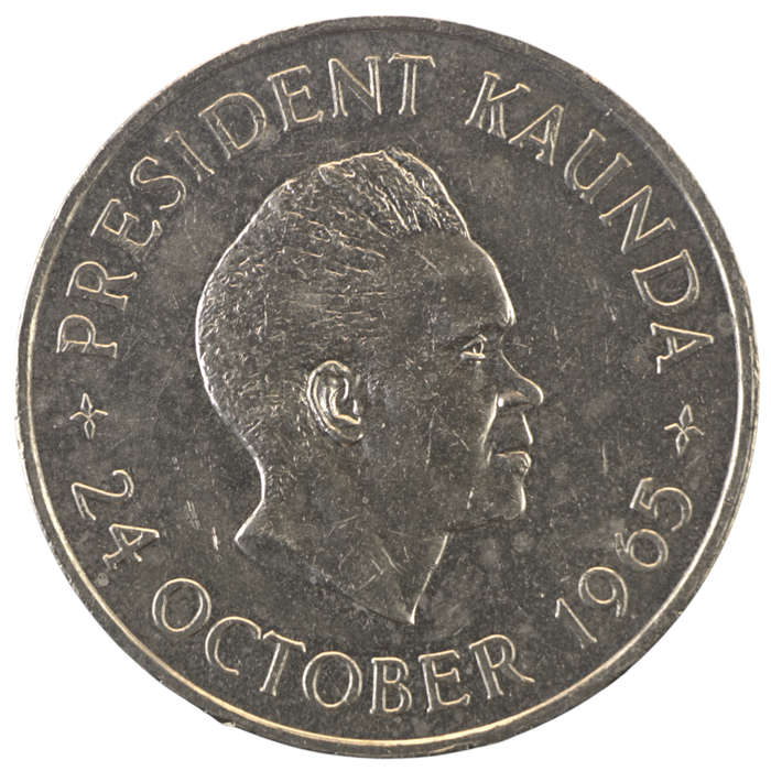 1965 Zambia 5 Shilling 10k Minted KM#4