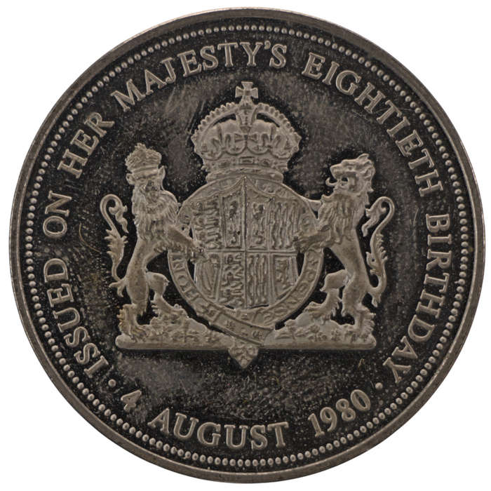 1980 South African Historical Mint Commemorative Queen Elizabeth the Queen Mother 80th Birthday Proo