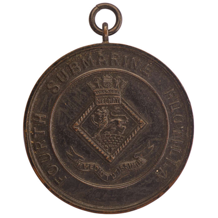 WW2 Period HMS Medway Fourth Submarine Flotilla Sports Medal Engraved "440 Yards 2nd"