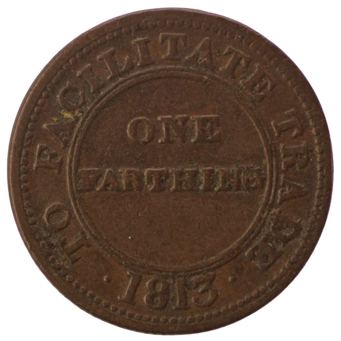 1813 United Kingdom Worcestershire - Worcester / J. Knapp Jnr, Copper 1 Farthing (Merchant Token)