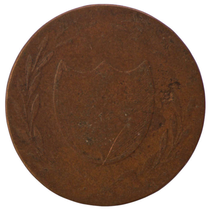 1819 German States Frankfurt Copper 1 Pfennig KM#Tn5
