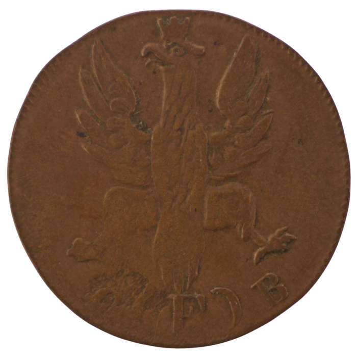 1821 Free imperial city of Frankfurt (German States) 1 Heller KM#301