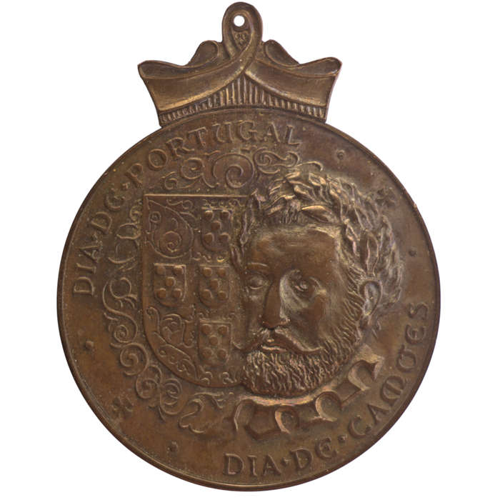 Un-issued Portugal Luis De Camoes Bronze Medal 45g 65 x 51mm