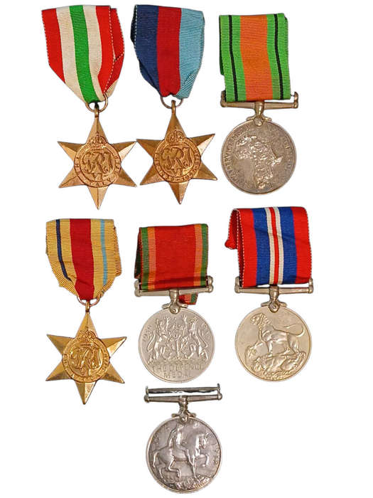 WWI and WWII L Phillips #233486 Medal Lot