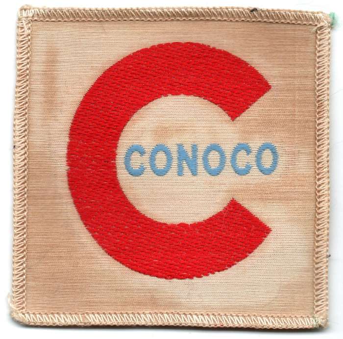 1970s USA Conoco Promotional Cloth Patch  75 × 75 mm