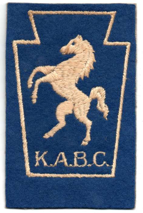 1960s1980s South Africa Vintage Keystone Arabian Breeders Club Horse Patch K.A.B.C.  126 × 80 mm