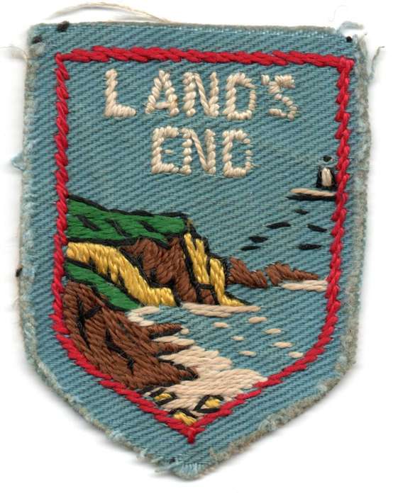 United Kingdom Cornwall Lands End Patch 46mm x 61mm
