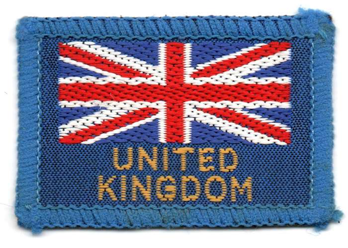 United Kingdom Union Flag Cloth Flash 38mm x 56mm