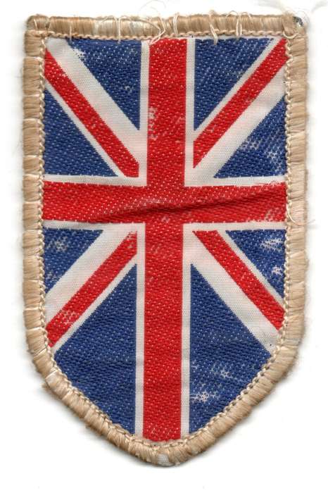 United Kingdom Union Flag Cloth Flash 37mm x 73mm