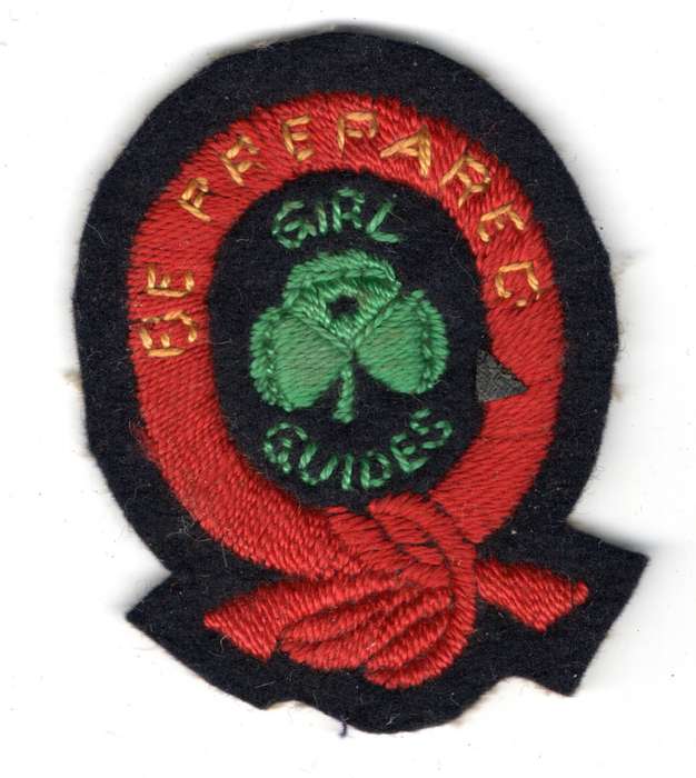Vintage Girl Guides, First Class Cloth Badge 66mm  x 51mm